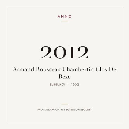 Armand Rousseau Chambertin-Clos de Beze Grand Cru 2012 AOC 1,5l — card dell'annata ANNO; foto della bottiglia reale disponibile su richiesta