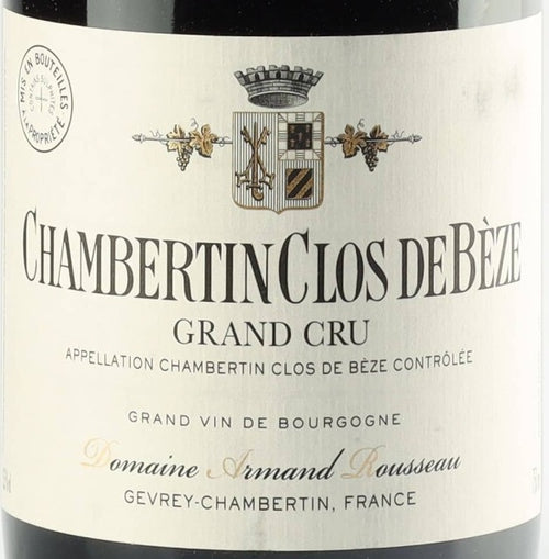 Domaine Armand Rousseau Chambertin-Clos de Beze Grand Cru Clos de Beze 2013 AOC 0,75l — étiquette du vin