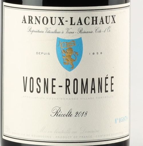 Arnoux Lachaux Vosne Romanee 2018 0,75l — Weinetikett