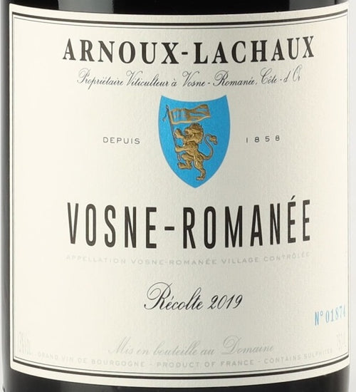 Arnoux Lachaux Vosne Romanee 2019 0,75l — etiqueta del vino