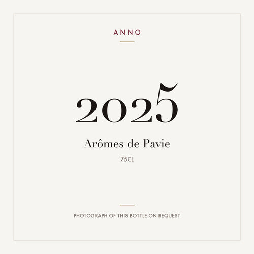 Aromes de Pavie Saint-Emilion 2025 AOC 0,75l — ANNO vintage card; photograph of the actual bottle available on request