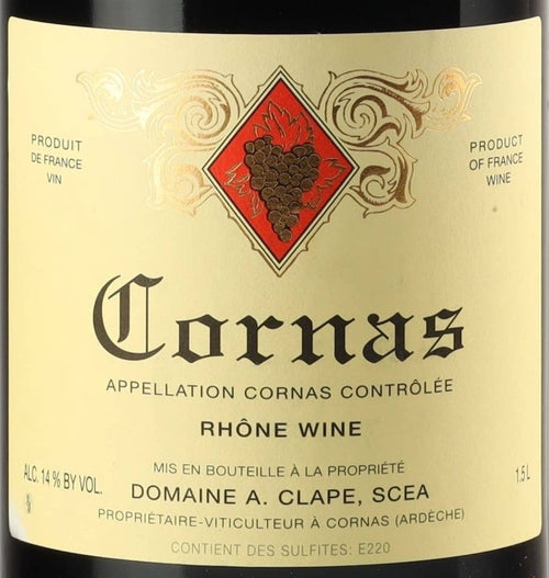 Auguste Clape Cornas 2010 AOC 1,5l — wine label