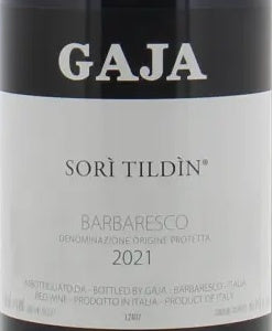 Gaja Barbaresco Sori Tildin 2021 DOCG 0,75l — этикетка вина