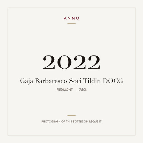 Gaja Barbaresco Sori Tildin 2022 DOCG 0,75l — этикетка вина