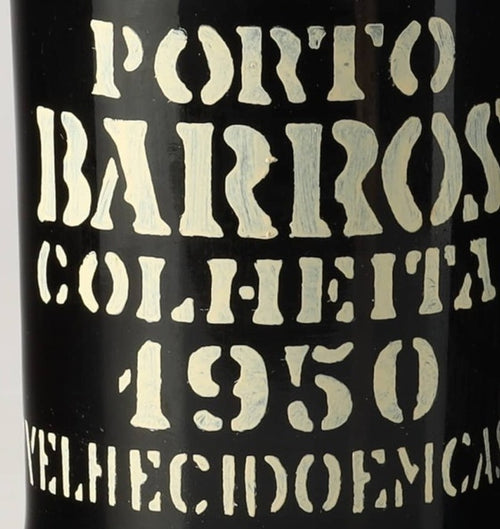 Barros Colheita Porto 1950 DO 0,75l from Port — ANNO vintage card; photograph of the actual bottle available on request