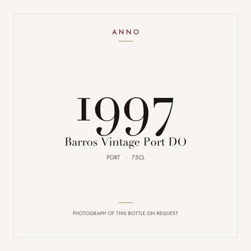 Barros Vintage Port 1997 DO 0,75l from Port — ANNO vintage card; photograph of the actual bottle available on request