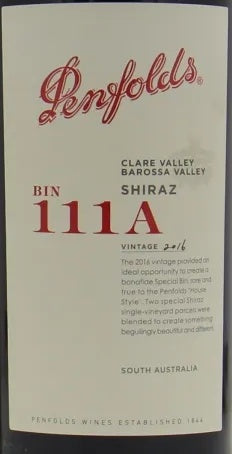 Penfolds Bin 111A 2016 0,75l — étiquette du vin