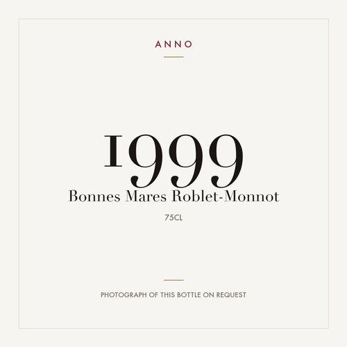 Domaine Roblet-Monnot Bonnes-Mares Grand Cru 1999 AOC 0,75l — ANNO-årgangskort; foto af den faktiske flaske på forespørgsel