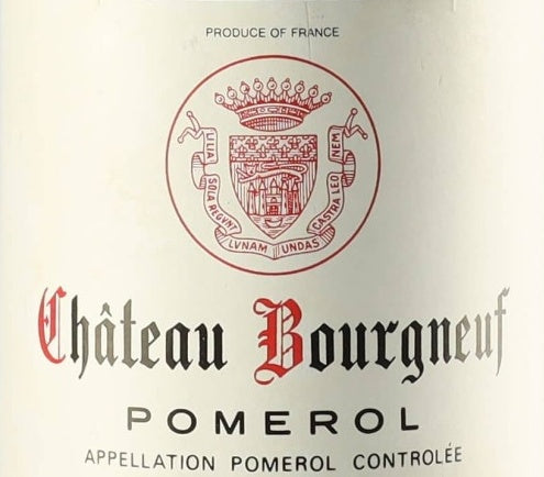 Chateau Bourgneuf Pomerol 2021 AOC 0,75l — wine label, illustrative image