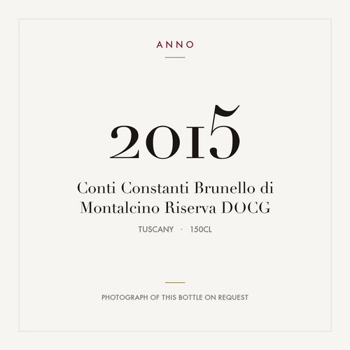 Conti Constanti Brunello di Montalcino Riserva 2015 DOCG 1,5l, 托斯卡尼 — ANNO 年份卡;實際酒瓶照片可應要求提供