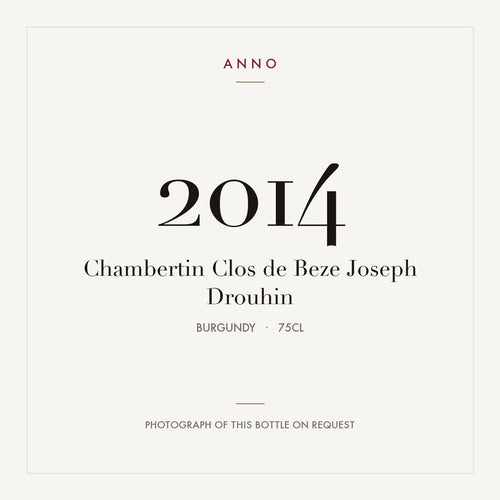 Joseph Drouhin Chambertin-Clos de Beze Grand Cru 2014 AOC 0,75l — ANNO 年份卡;實際酒瓶照片可應要求提供