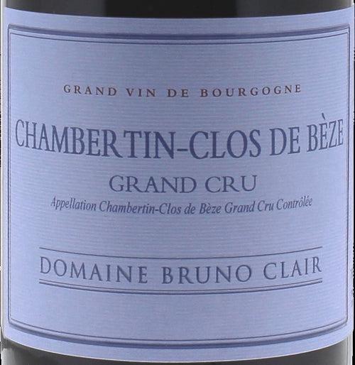 Domaine Bruno Clair Chambertin-Clos de Beze Grand Cru 2018 AOC 1,5l — rótulo do vinho, imagem ilustrativa