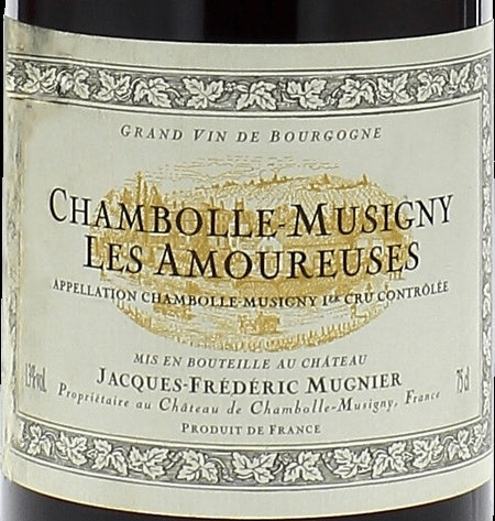Jacques-Frederic Mugnier Chambolle-Musigny Premier Cru Les Amoureuses 2012 AOC 0,75l — wine label