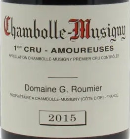 Georges Roumier Chambolle-Musigny Premier Cru Les Amoureuses 2015 AOC — etichetta del vino