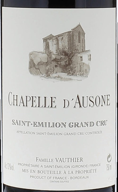 Chapelle d'Ausone Saint-Emilion 2006 AOC 1,5l — etiqueta del vino, imagen ilustrativa