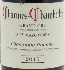 Christophe Roumier Charmes-Chambertin Grand Cru Aux Mazoyeres 2015 AOC 0,75l — wine label