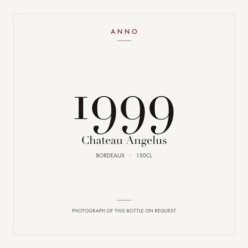 Chateau Angelus 1999 1,5l from Bordeaux — ANNO vintage card; photograph of the actual bottle available on request