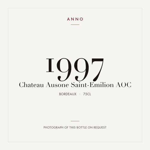 Chateau Ausone Saint-Emilion 1997 AOC 0,75l — vinetiket, illustrativt billede