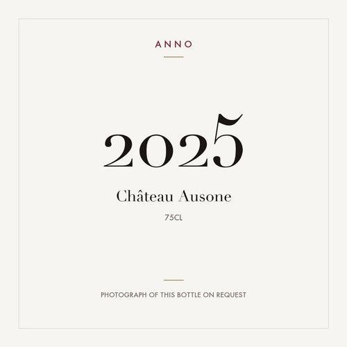Chateau Ausone Saint-Emilion Grand Cru 2025 AOC 0,75l — ANNO-Jahrgangskarte; Foto der tatsächlichen Flasche auf Anfrage