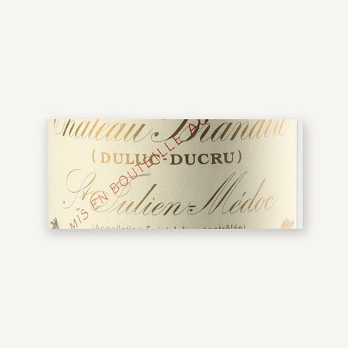 Chateau Branaire-Ducru Saint-Julien 1959 AOC 0,75l — etichetta del vino
