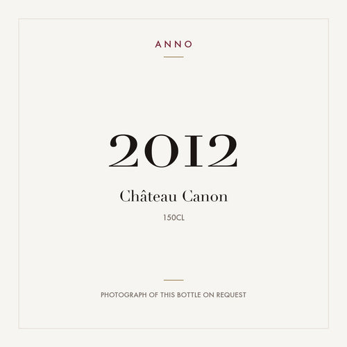 Chateau Canon Saint-Emilion 2012 AOC 1,5l — ANNO 年份卡;實際酒瓶照片可應要求提供