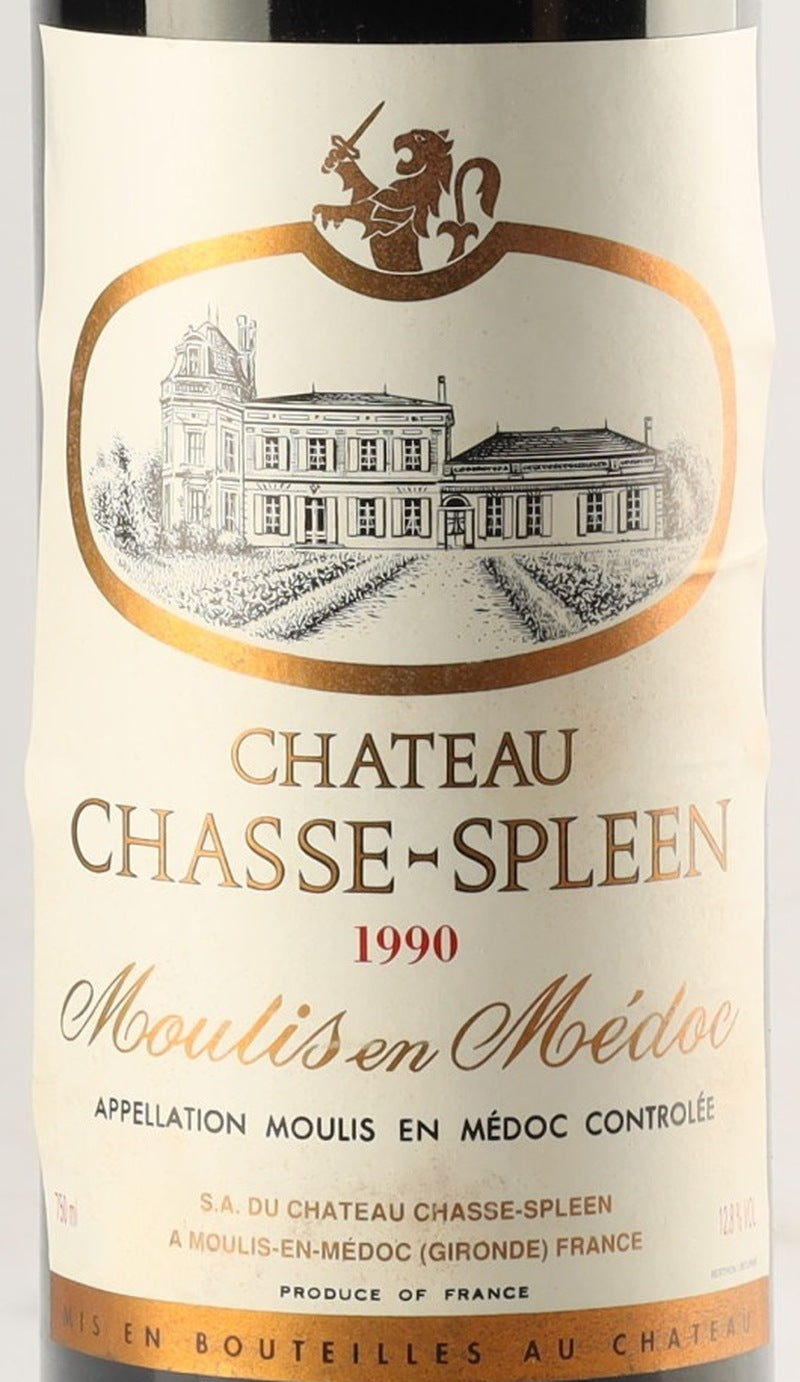 Chateau Chasse-Spleen Moulis-en-Medoc 1990 AOC — wine label