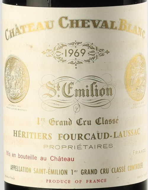 Chateau Cheval Blanc Saint-Emilion 1969 AOC 0,75l — wine label