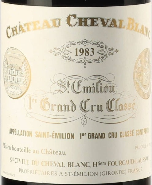 Chateau Cheval Blanc Saint-Emilion 1983 AOC 0,75l — wine label