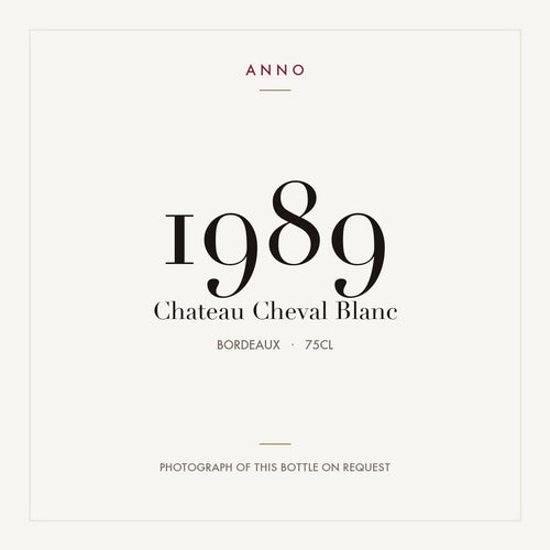 Chateau Cheval Blanc Saint-Emilion 1989 AOC — wine label