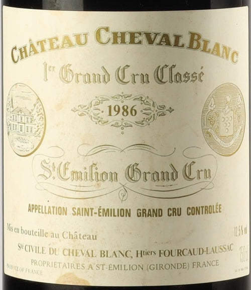 Chateau Cheval Blanc Saint-Emilion 1986 AOC 1,5l — ワインラベル