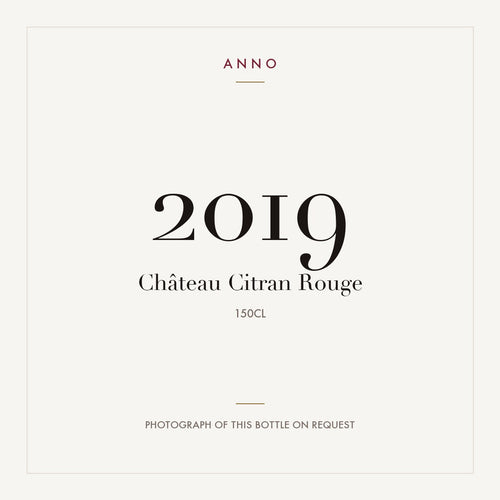 Chateau Citran Haut-Medoc 2019 AOC 1,5l — ANNO vintage card; photograph of the actual bottle available on request