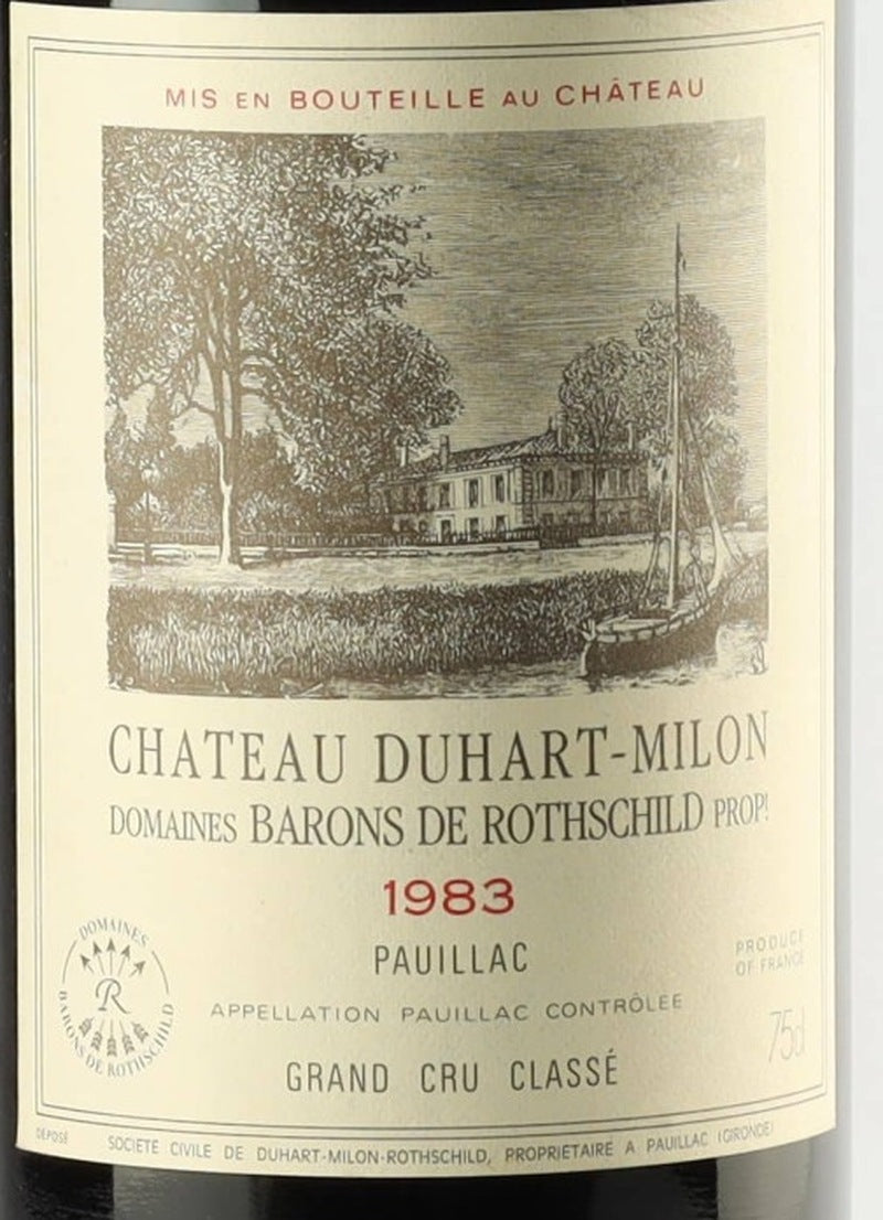 Chateau Duhart-Milon Pauillac 1983 AOC — wine label