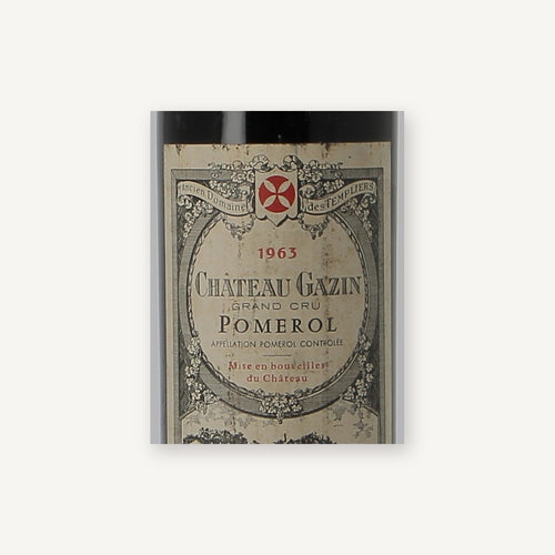 Chateau Gazin Pomerol 1963 AOC 0,75l — ワインラベル