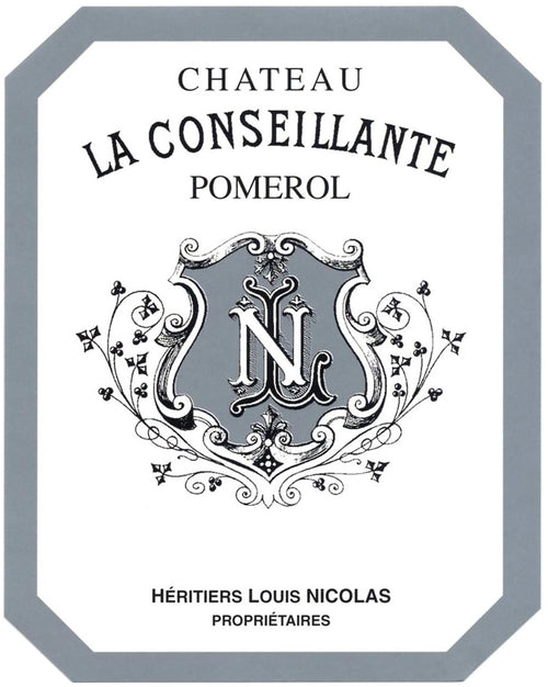 Chateau La Conseillante Pomerol 2018 AOC 3l — wine label, illustrative image