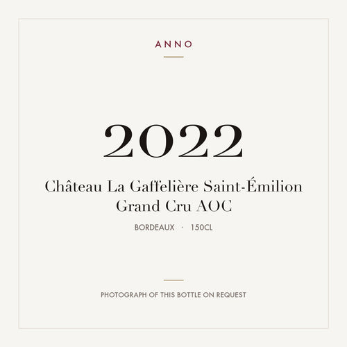 Chateau La Gaffeliere Saint-Emilion Grand Cru 2022 AOC 1,5l — ANNO-jaargangkaart; foto van de echte fles op aanvraag