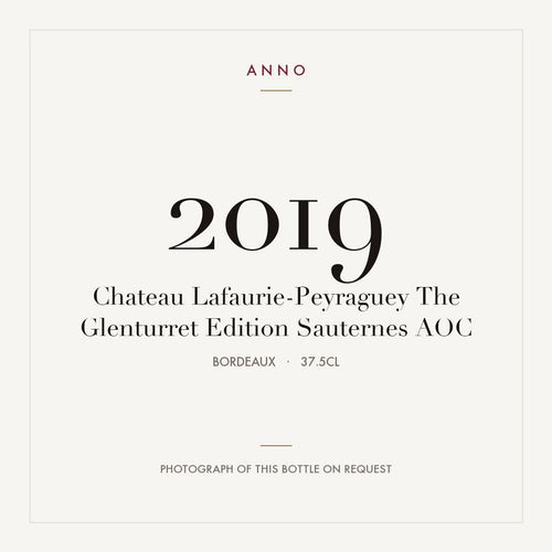 Chateau Lafaurie-Peyraguey The Glenturret Edition Sauternes 2019 AOC 0,375l from Bordeaux — ANNO vintage card; photograph of the actual bottle available on request