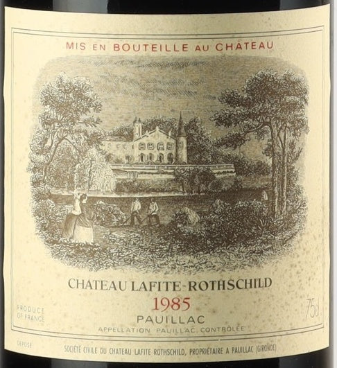 Chateau Lafite Rothschild Pauillac 1985 AOC 0,75l — ワインラベル