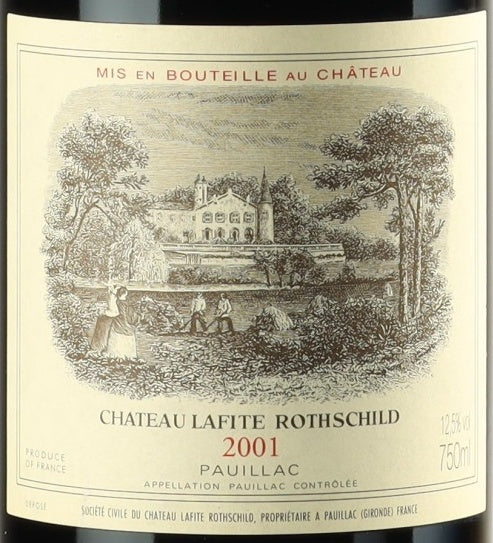 Chateau Lafite Rothschild Pauillac 2001 AOC 0,75l — 酒標
