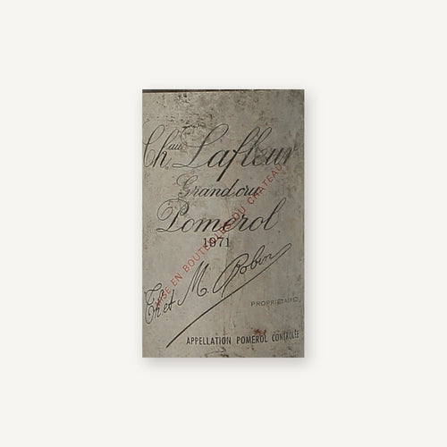 Chateau Lafleur Pomerol 1971 AOC 0,75l — vinetiket