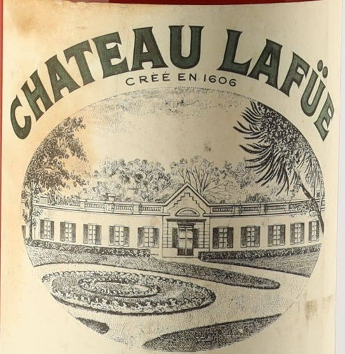 Chateau Lafue Sainte-Croix-du-Mont 1959 0,75l — vinetiket, illustrativt billede