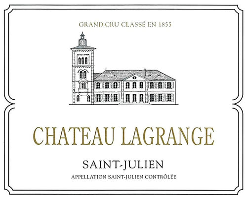 Chateau Lagrange Saint-Julien AOC — wine label, illustrative image