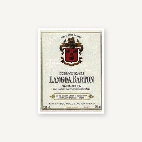 Chateau Langoa Barton Saint-Julien 1996 AOC 0,75l — wine label, illustrative image