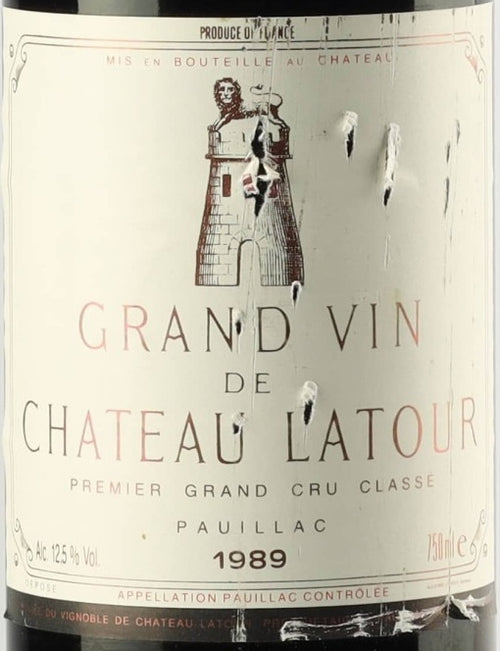 Chateau Latour Pauillac 1989 AOC 0,75l — wine label