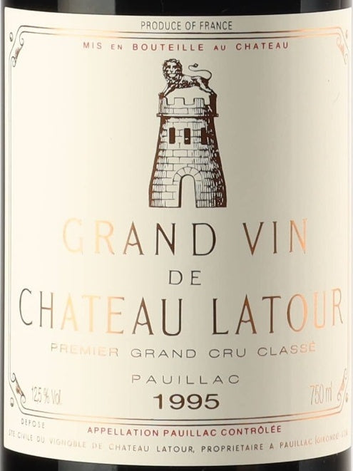 Chateau Latour Pauillac 1995 AOC 0,75l — wijnetiket