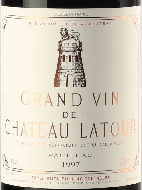 Chateau Latour Pauillac 1997 AOC 0,75l — wine label