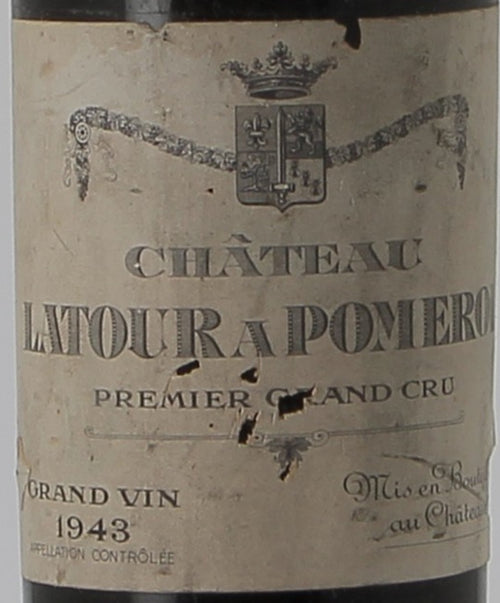 Chateau Latour a Pomerol Pomerol 1943 AOC — wine label