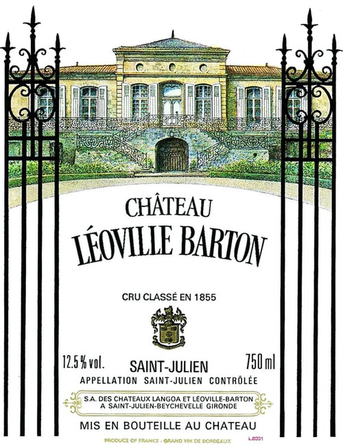 Chateau Leoville Barton Saint-Julien 2000 AOC 0,75l — etiqueta del vino, imagen ilustrativa