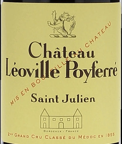 Chateau Leoville Poyferre Saint-Julien 1996 AOC 0,75l — ワインラベル(参考画像)