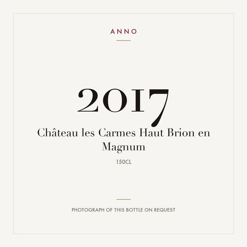 Chateau Les Carmes Haut-Brion Pessac-Leognan 2017 AOC 1,5l — ANNO 年份卡;實際酒瓶照片可應要求提供