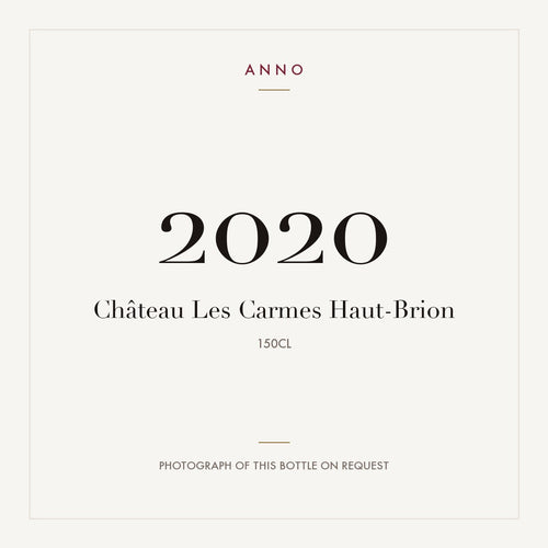 Chateau Les Carmes Haut-Brion Pessac-Leognan 2020 AOC 1,5l — ANNO-Jahrgangskarte; Foto der tatsächlichen Flasche auf Anfrage